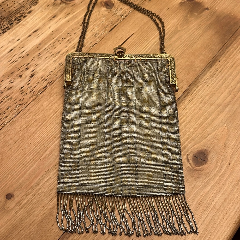 Gorgeous Brevete SGDG FRANCE Vintage Beaded Evening Bag